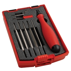 SHAVIV 154-00030 DIAMOND COATED FILE AND HAND DEBURRING KIT (8-PIECE)