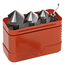 SHAVIV 154-00031 TRI-FLUTE COUNTERSINK DEBURRING SET (4-PIECE)