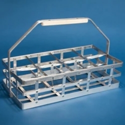 PETRO MARINE 12QC, 12-POCKET QUART SIZE ALUMINUM BOTTLE CARRIER, HEAVY DUTY RIVETED CONSTRUCTION