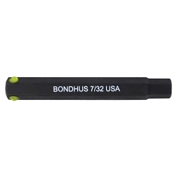 Bondhus® 33502 Standard Hex Bit, 0.5 in Point Hex Point, 2 in OAL
