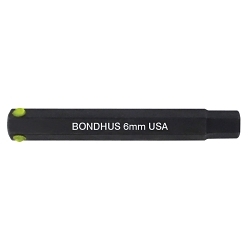 Bondhus® 33507 Standard Hex Bit, 1/8 in Point Hex Point, 2 in OAL