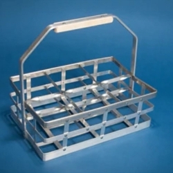 PETRO MARINE 6QC, 6-POCKET QUART SIZE ALUMINUM BOTTLE CARRIER, HEAVY DUTY RIVETED CONSTRUCTION