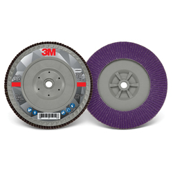 3M™ 7100178233 769F Flap Disc, 7 in Dia Disc, 40+ Grit, Precision Shaped Ceramic Abrasive, Type 27 Disc