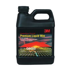 3M™ 7100033845 Premium Liquid Wax, 1 qt Container Bottle Container, Bland Odor/Scent, Pale Green to Yellow, Liquid Form