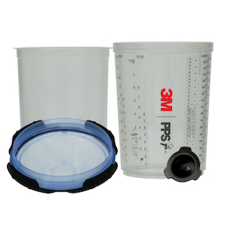 3M™ 7100284561 Large Spray Cup System Kit, 28 fl-oz Container