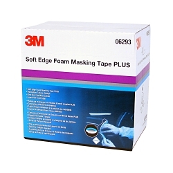 3M™ 7000000527 06293 Soft Edge Tape, 53.58 yd L 0.82677 in W, Rubber Adhesive, Paper Backing