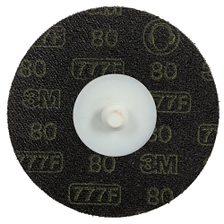 3Mâ„¢ 7000000555 777F Disc, 3 in Dia Disc, 80 Grit, Ceramic Abrasive, TR Attachment