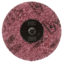 3Mâ„¢ 7000000755 SC-DR Disc, 3 in Dia Disc, Medium Grade, Aluminum Oxide Abrasive, TR Attachment