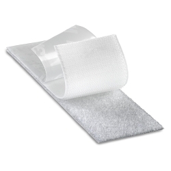 3M™ 7000001973 SJ3572 Fastener, 50 yd L 1 in W, 1 in THK Engaged, High Performance Acrylic Adhesive, Nylon Backing, White
