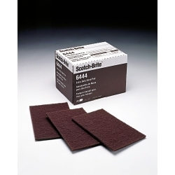 3M™ 7000028548 6444 Extra Duty Pad, 9 in L, 6 in W W/Dia, Fine Grade, Aluminum Oxide Abrasive