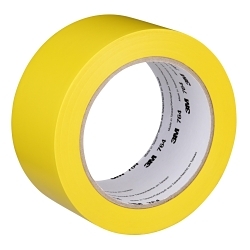 3M™ 7000028954 764 General Purpose Tape, 36 yd L 2 in W, 5 mil THK, Rubber Adhesive, PVC/Vinyl Backing, Yellow