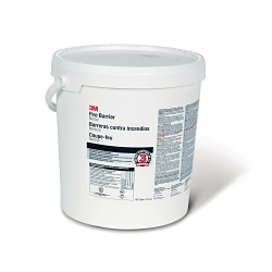 3M™ 7000031968 Lightweight Fire Barrier Mortar, Pail Container, Composition: Mineral Salt, Silicate Mineral, Acid, Quartz Silica, Calcium Carbonate, 3 hr Fire Rating, Off-White with Dark Flecks, 180 deg F