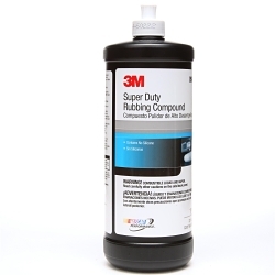 3M™ 7000045494 Super Duty Rubbing Compound, 1 qt Container Bottle Container, Tan, Ultra Fine Grade, 1000 Grit