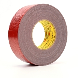 3M™ 7000049014 8979N High-Strength Tape, 59.93 yd L 1.88 in W, 0.3 mm THK, Rubber Adhesive, Polyethylene/Cloth Scrim Backing, Red