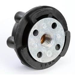 3M™ 7000119302 Disc Pad Hub and Retainer Nut, 2-1/2 in W/Dia, For Use With Rotary Sanders and Right Angle Grinders