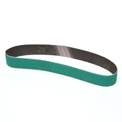 3Mâ„¢ 7000119444 577F Fabri-Lok Splice Full-Flex Cloth Belt, 0.75 in W 20.5 in L, 36 Grit, Alumina Zirconia Abrasive, Polyester Cloth Backing