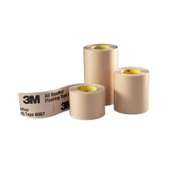 3M™ 7000049774 8067 Flashing Tape, 75 ft L 3 in W 9.9 mil THK, Tan