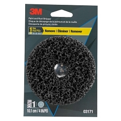 3M™ 7010292255 Paint and Rust Stripper, 4 in Dia Disc, Coarse Grade, Silicon Carbide Abrasive