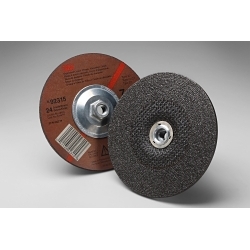 3M™ 7010325743 Wheel, 7 in Dia 0.25 in THK, 24 Grit, Aluminum Oxide Abrasive