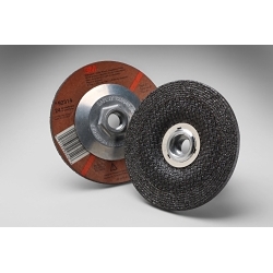 3M™ 7010359908 Wheel, 4.5 in Dia 0.25 in THK, 24 Grit, Aluminum Oxide Abrasive