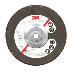 3Mâ„¢ 7000119470 577F Disc, 4.5 in Dia Disc, 80 Grit, Alumina Zirconia Abrasive, Type 29 Disc