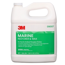 3M™ 7100142897 Marine Restorer and Wax, 1 gal Container, Liquid Form, Tan