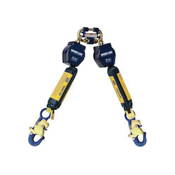 3M DBI-SALA Fall Protection 3101276 Twin Leg Self-Retracting Lifeline, 420 lb Load, 6 ft L, ANSI Z359.1, ANSI A10.32, OSHA 1910.66, OSHA 1926.502