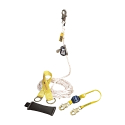 3M DBI-SALA Fall Protection 84077900353 Lad-Saf™ 1-User Temporary Rope Grab, 310 lb Weight Capacity, 16 mm Dia Rope, 100 ft L
