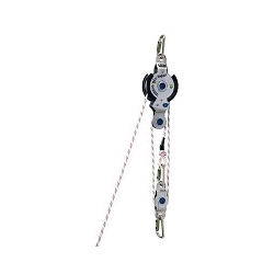 3M DBI-SALA Fall Protection 7100204315 Rollgliss™ R350 Vertical Rescue and Positioning Device, 620 lb Weight Capacity, Kernmantle/Braided Polyester Cover with Nylon Filament Core Line, Aluminum Hardware, Carabiner Anchorage Connection