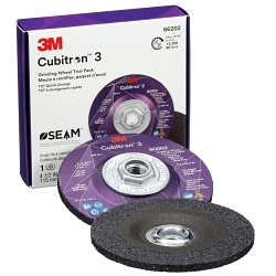 3M Xtractâ„¢ Cubitronâ„¢ II 7100316886 66202 Wheel, 4.5 in Dia 0.25 in THK, 36+ Grit, Precision Shaped Ceramic Abrasive