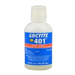 Loctite® 135430 Prism® 401™ 1-Part General Purpose Low Viscosity Instant Adhesive, 1 lb Bottle, Clear, 24 hr Curing