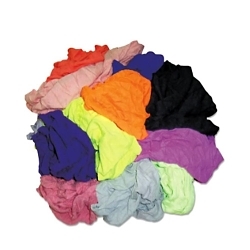 Blue Chip 4592023 Cloth Wipers, New Mill Ends, Multi Color, 4.5 Lbs. Per Bag, 10 Bags Per Case