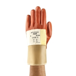 ActivArmr® 103681 Heavy Duty Gloves, 8, Nitrile Coating, Kevlar®, Open Cuff, Resists: Cut/Puncture/Abrasion, ANSI Cut-Resistance Level: A2