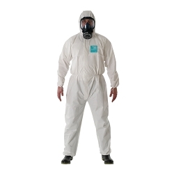 AlphaTec® 817027 2000 Breathable Coverall, 5XL, White, Polyethylene