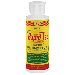 Relton Rapid Tap® 04Z-NRT Heavy Duty Grinding Fluid, 4 oz Bottle, Mild Petroleum, Oily Liquid, Amber