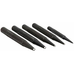 Mitutoyo 985-138 Punch Set, Center Style, 1/16 to 5/32 in Punch, 5 Punches, 5 Pieces