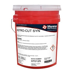 Monroe Fluid Technology 0030‑1‑050, Astro‑Cut SYN Heavy‑Duty Oil‑Free Synthetic Cutting & Grinding Fluid Concentrate, 5‑Gallon Pail