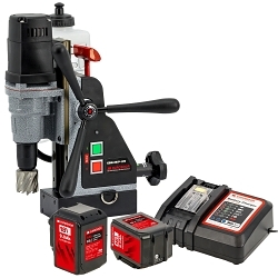 Euroboor EBM.36P-18V, Cordless magnetic drilling machine, for use with cutters up to 1-7/16" diameter