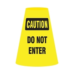 Accuform® FBC911E Traffic Cone Cuff Sleeve, For Use With Standard 18 in and 28 in High Traffic Cones