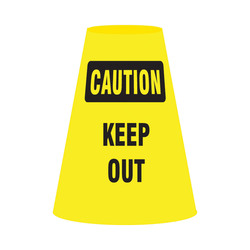 Accuform® FBC915E Traffic Cone Cuff Sleeve, For Use With Standard 18 in and 28 in High Traffic Cones