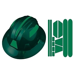 Accuform® LHTL658GN10 Hard Hat Visibility Kit Reflective, Green