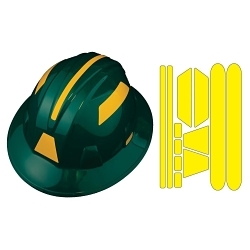 Accuform® LHTL658YL10 LHTL658 Hard Hat Visibility Kit Reflective, Yello
