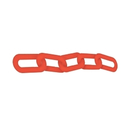 Accuform® PRC202RD Standard Style Chain Link, For Use With Blockade Stantion Post, Plastic, Red