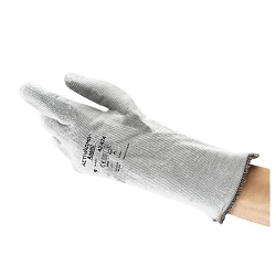 ActivArmr® 800024 42-474 Heavy Duty Gloves, 8, Grey, Felt Lining, Gauntlet Cuff, 13.5 to 14 in L, Resists: Cut/Abrasion/Puncture/Snag/Heat, 250 deg C Max