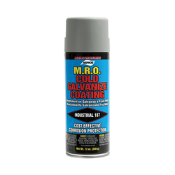 Aervoe® 187 MRO Cold Galvanize Coating, 16 oz Container, 19 sq-ft/can Coverage, 24 hr Curing