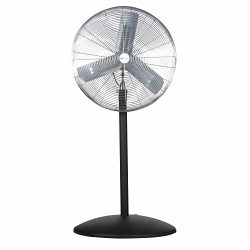 Airmaster® 71586 Direct Drive Non-Oscillating Pedestal Fan, 30 in, 6100/4400/2700 cfm Flow Rate, 115 V AC, 3.5 A, Import