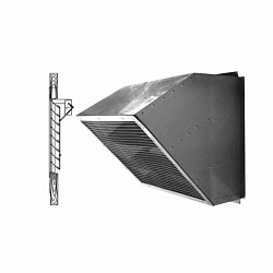 Airmaster® 99923 Weatherhood, 48 in W, Steel, For Use With 48 in Unit, Domestic