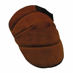 Allegro® 6991, Leather Cap, Leather Pad, Hook and Loop Closure, Elastic Strap, 2 Straps, Brown