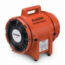 Allegro® 9533 COM-PAX-IAL Blower, 115/230 V AC, 8 in Dia Duct, 831 cfm Max Flow in Free Air, Specifications Met: ASTM 227, 29 CFR1910.146, UL Listed, CSA Certified