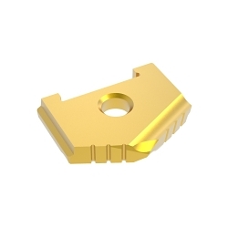 Allied Machine & Engineering 1021T-0106 A Series Replaceable Spade Drill Insert, 1-3/16 in Dia, 3/16 in THK, Standard Geometry, TiN Coated